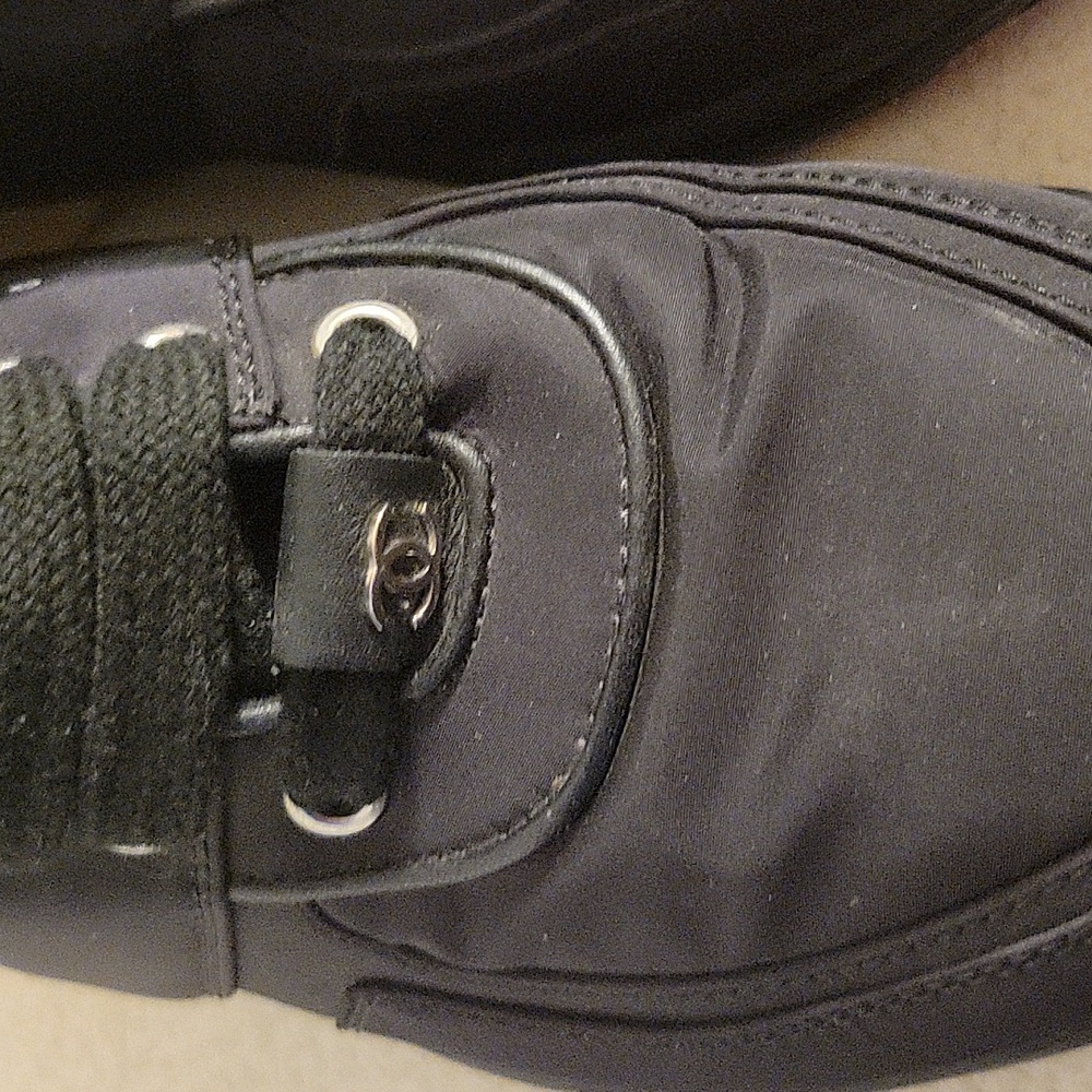 CHANEL Black and White Athletic Shoes - Picture 4 of 8